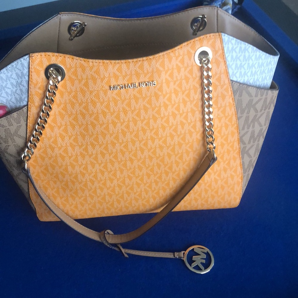 Michael Kors Orange and Brown Women's Bag (Excellent care!) - Picture 13 of 13